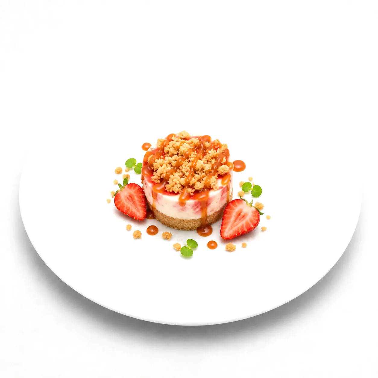 Erdbeer Karamell Mini Cheesecake